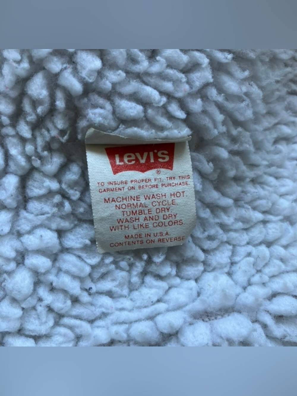 Vintage 80s Levi’s Sherpa Lined Denim Jacket Jean BLK Acid Wash USA S/M VTG Coat - Picture 9 of 10